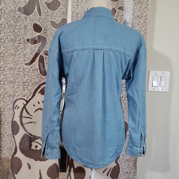 NWT* Lacoste Button Down Denim Shirt - Picture 6 of 10